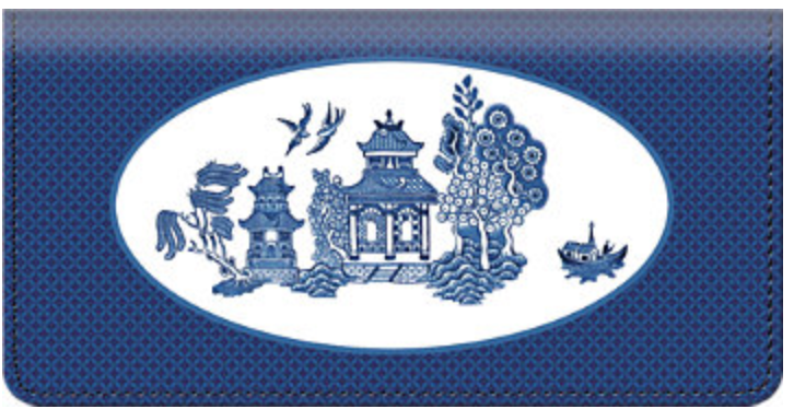 Blue Willow Checkbook Cover 